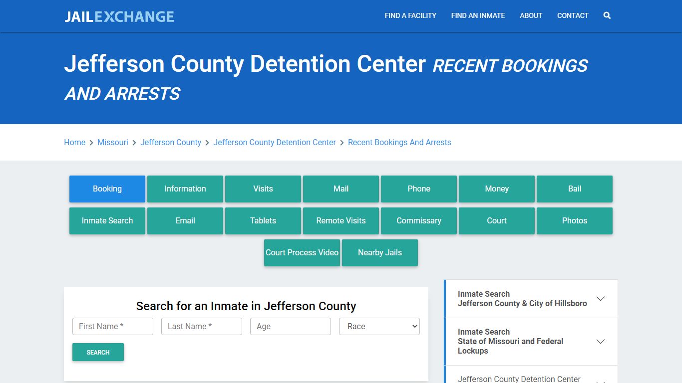 Jefferson County Detention Center Recent Bookings And Arrests